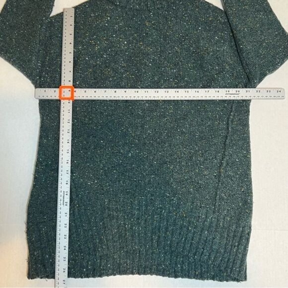 Frank + Oak Women’s Sweater Size Small Wool Blend Green Oversized Turtleneck - Picture 6 of 9
